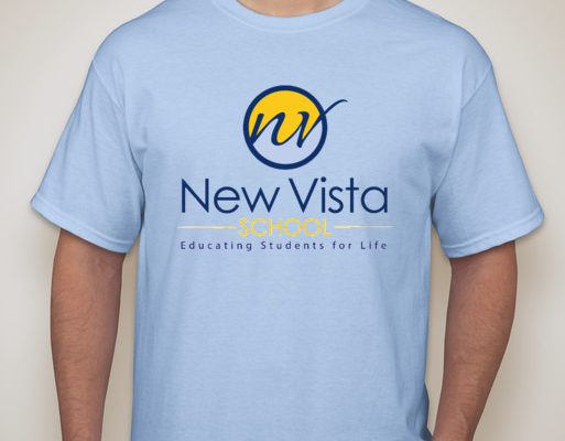 photo of new vista tee shirt